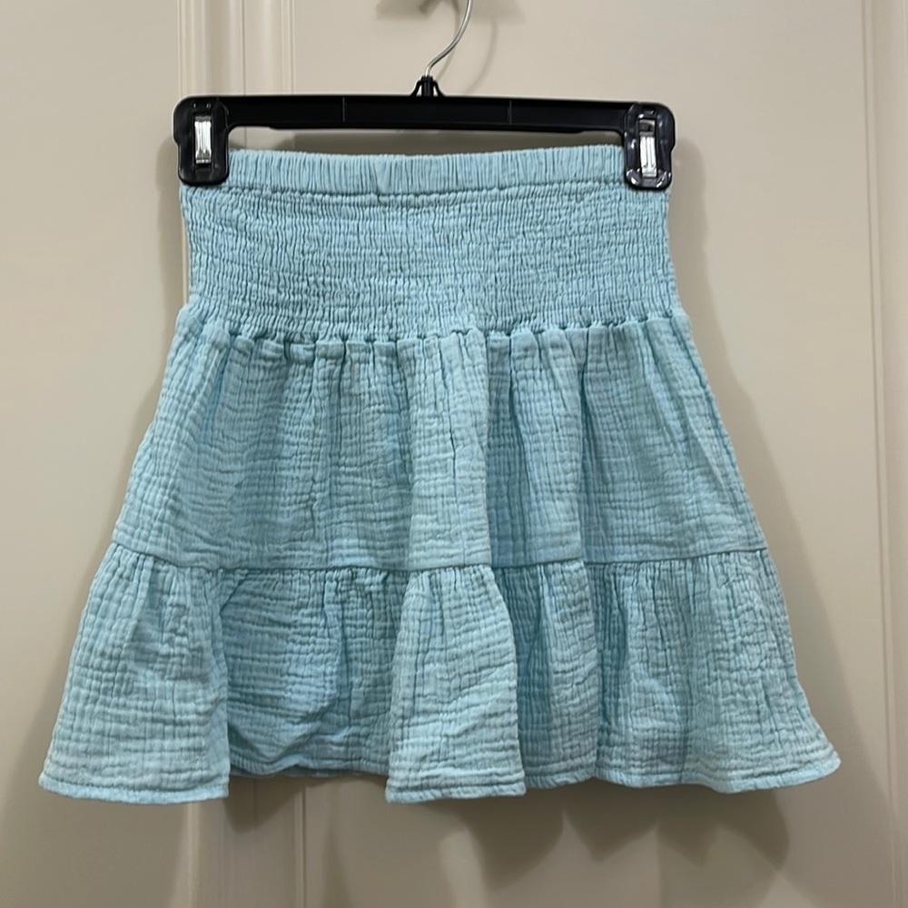 Shein light blue skirt